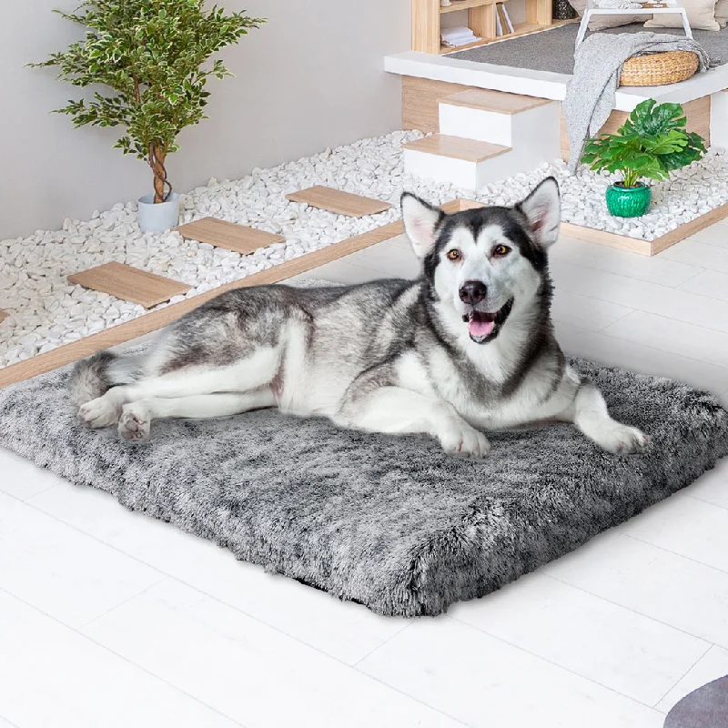 XLarge Dog Beds Mat Pet Calming Memory - Charcoal