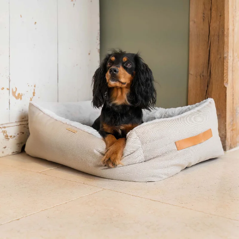 Essentials Twill Box Bed in Linen by Lords & Labradors