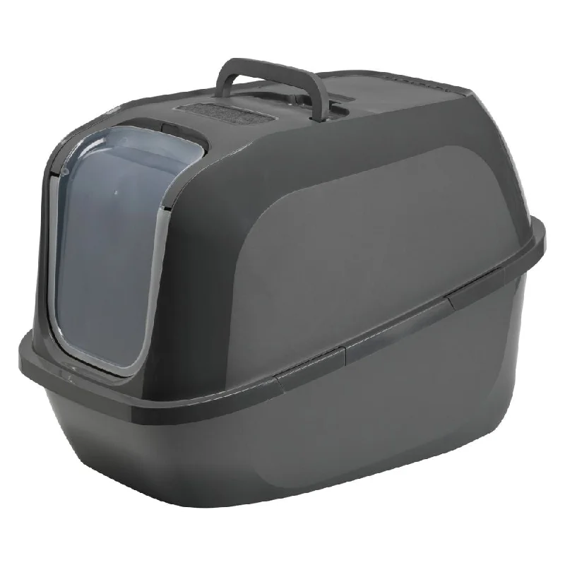 Moderna Mega Deluxe Cat Litter Box, Cool Grey