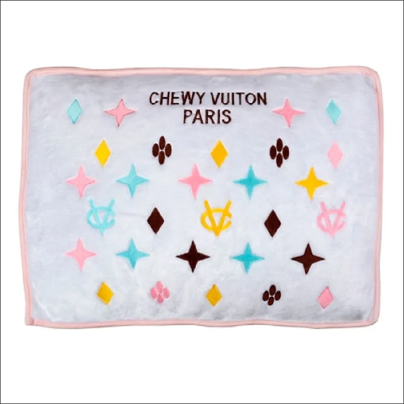 NEW-White Chewy Vuiton Bed By Haute Diggity Dog