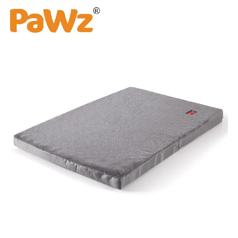 PaWz Pet Bed Foldable Dog Puppy Beds Cushion Pad Pads Soft Plush Black XXL