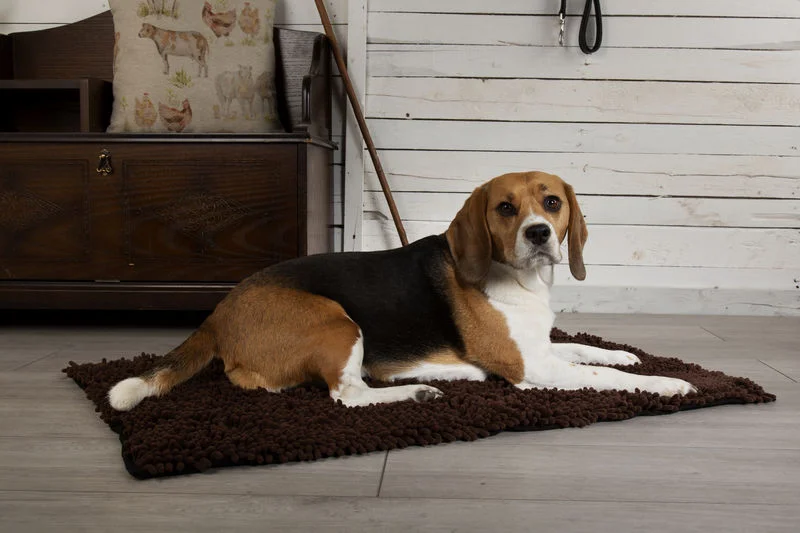 Noodle Dog Mat in Graphite Grey