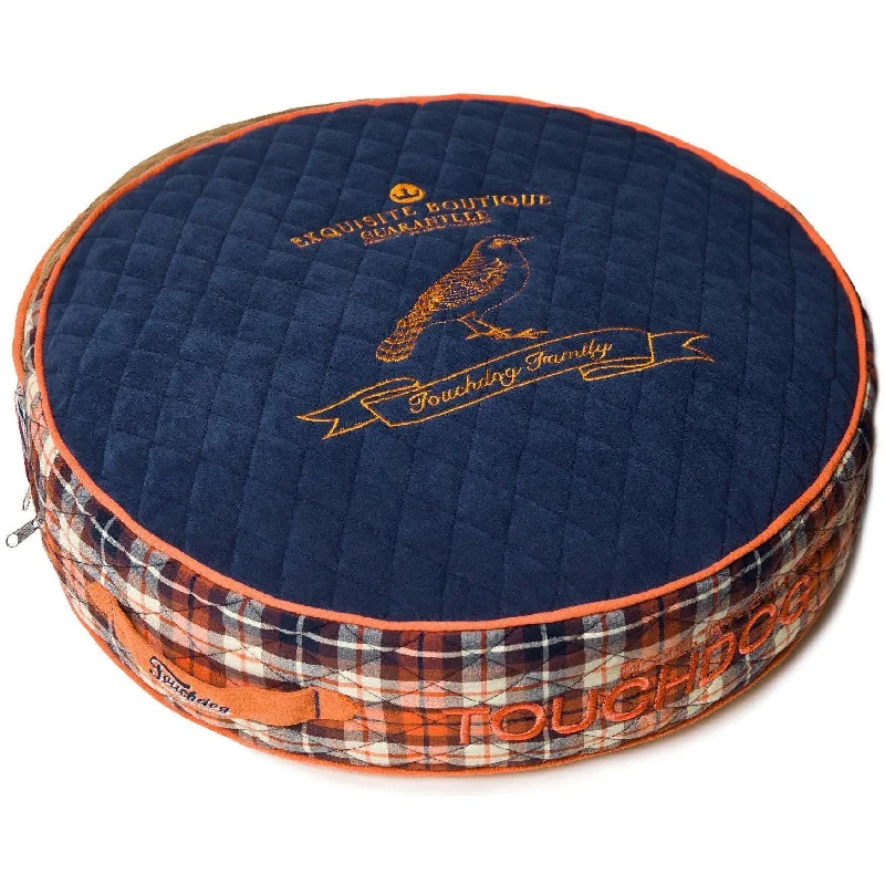 Touchdog ® 'Bark-Royale' Quilted and Raised Premium Rounded Designer Dog Bed