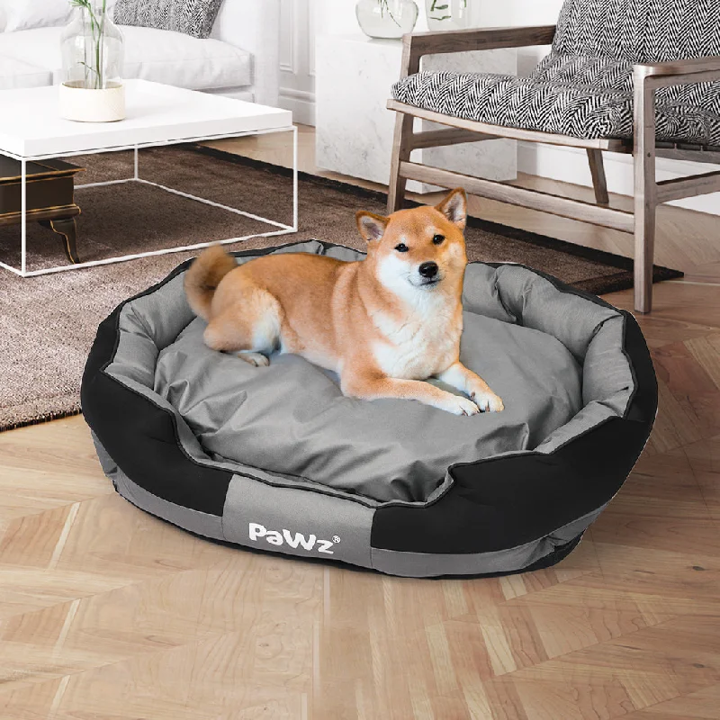 MEDIUM Dog Beds Waterproof Pet Calming - Grey