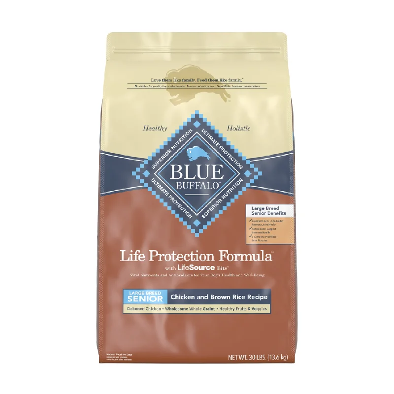 Blue Buffalo Life Protection Natural Chicken & Brown Rice Recipe Large Breed Senior Dry Dog Food