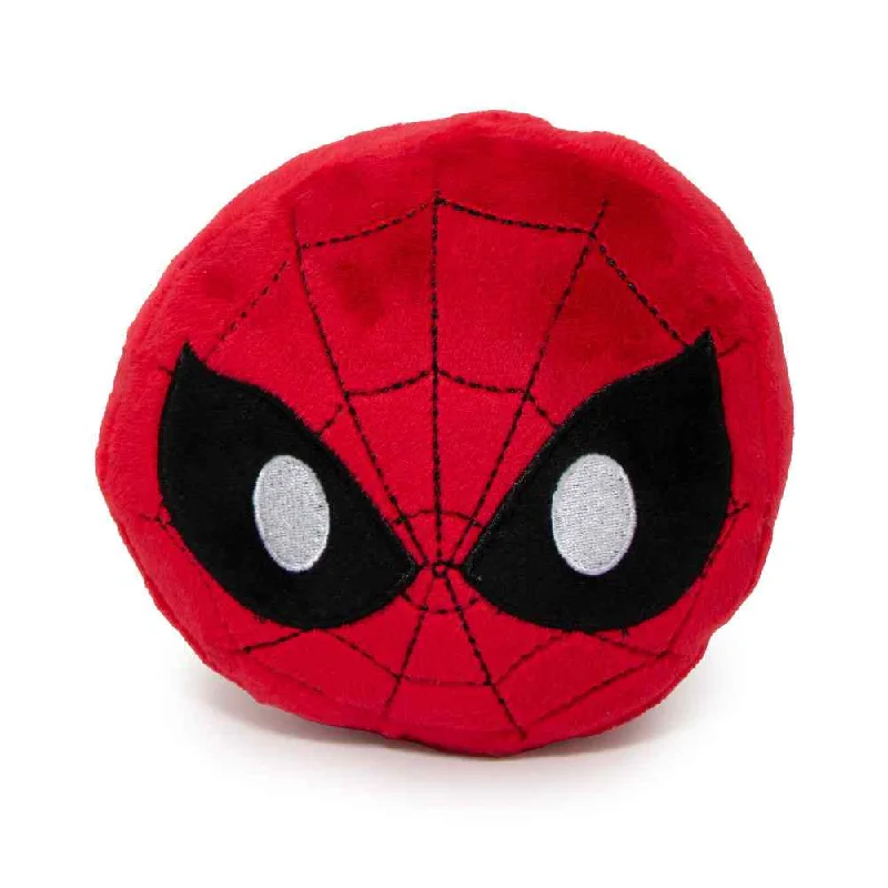 Buckle Down Squeaky Plush - Spider-Man Face Emoji