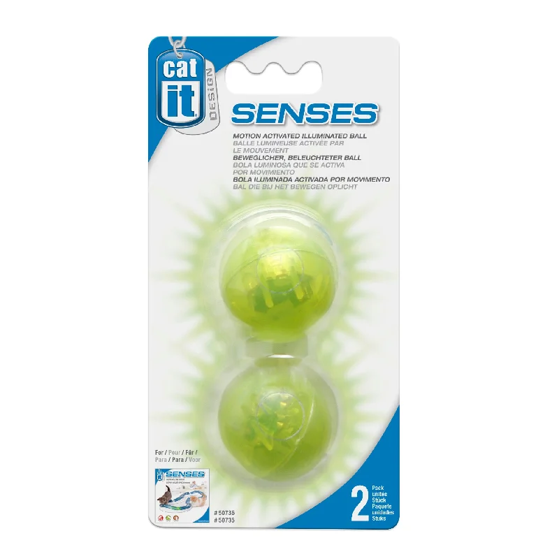 Catit Design Senses Motion Activated Illuminated Ball for Speed Circuit (Art. # 50735), 2 pcs