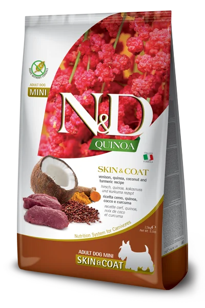 Farmina Venison & Quinoa Skin & Coat Mini Dry Dog Foods 5.5 lbs