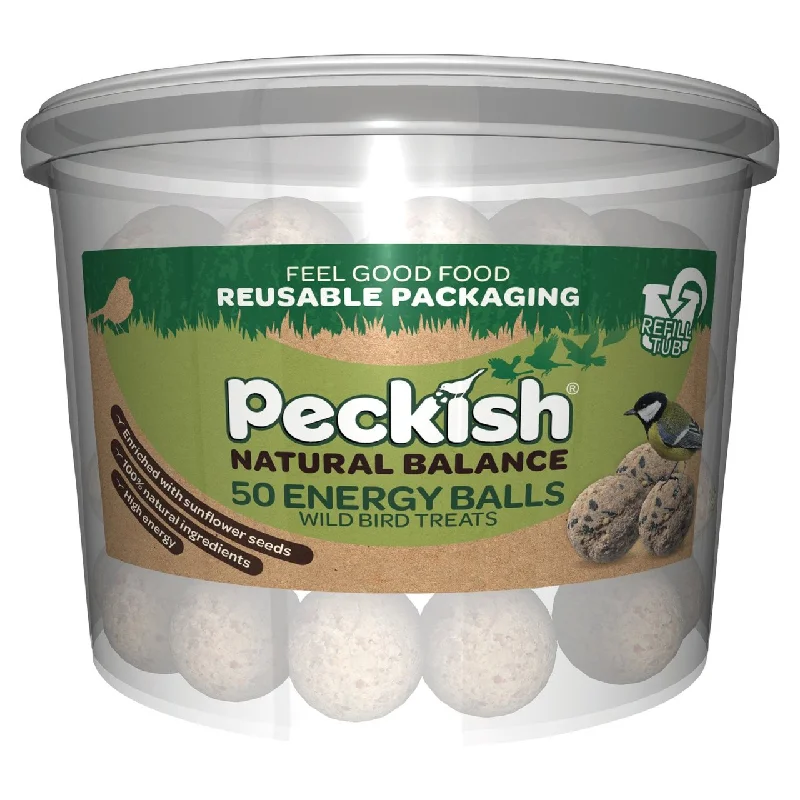 Peckish Natural Balance Energy Suet Fat Balls for Wild Birds 50 per pack