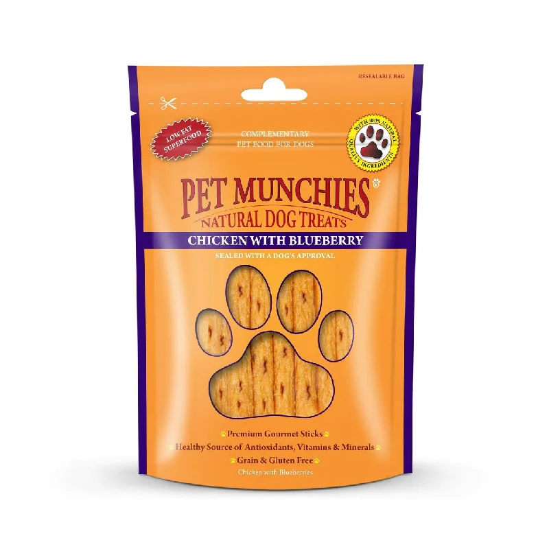 Pet Munchies Chicken with Blueberry Sticks 80g