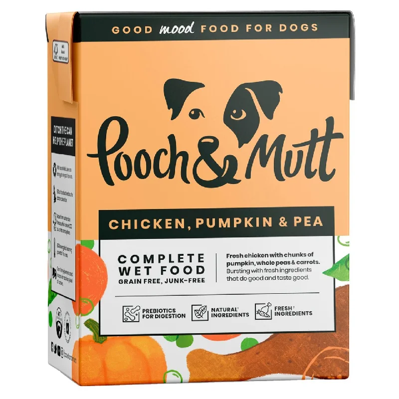 Pooch & Mutt Chicken with Pumpkin & Pea Wet Dog Food 375g