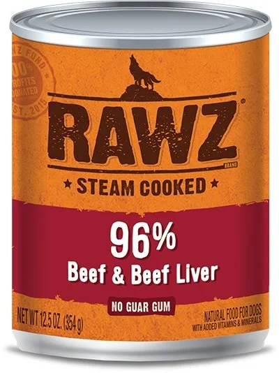 RAWZ® 96% Beef & Beef Liver Wet Dog Food 12.5 oz