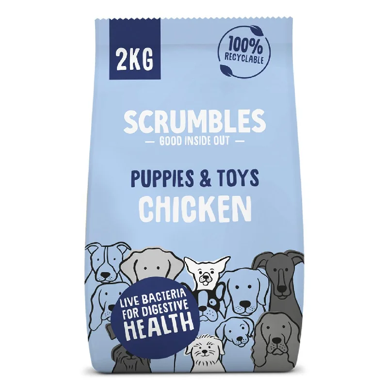 Scrumbles Puppies & Toys Chicken Dry Dog Food 2kg