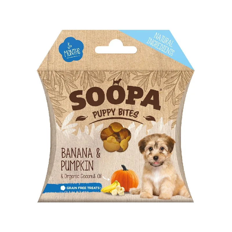 Soopa Banana & Pumpkin Puppy Healthy Bites 10 per pack