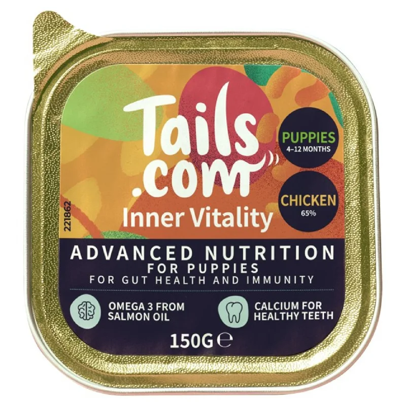 Tails.com Inner Vitality Puppy Dog Wet Food Chicken 150g