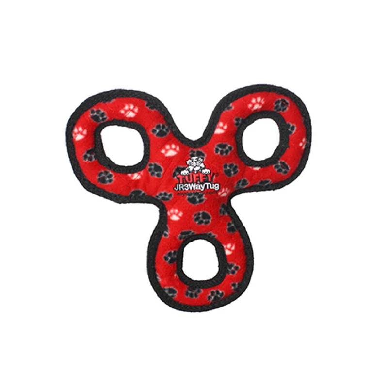 Tuffy Jr. 3-Way Paw Tug Dog Toy - Red Paw SALE