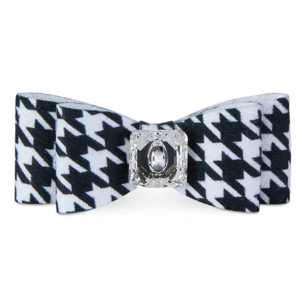 Black & White Houndstooth Big Bow Hair Bow