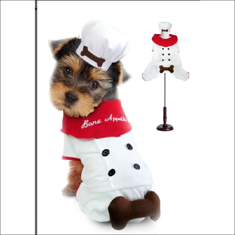 Bone Appetite Chef Halloween Dog Costume