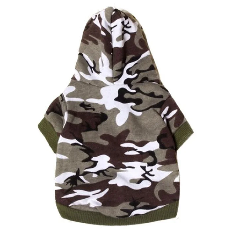 Camo Dog Hoodie - Green