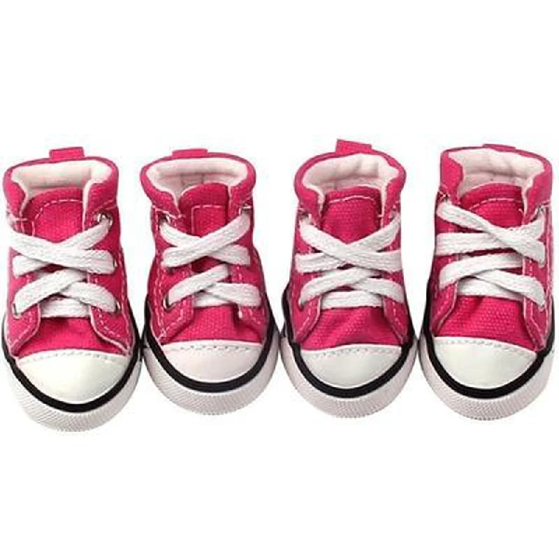 Converse Dog Shoes - Pink Denim