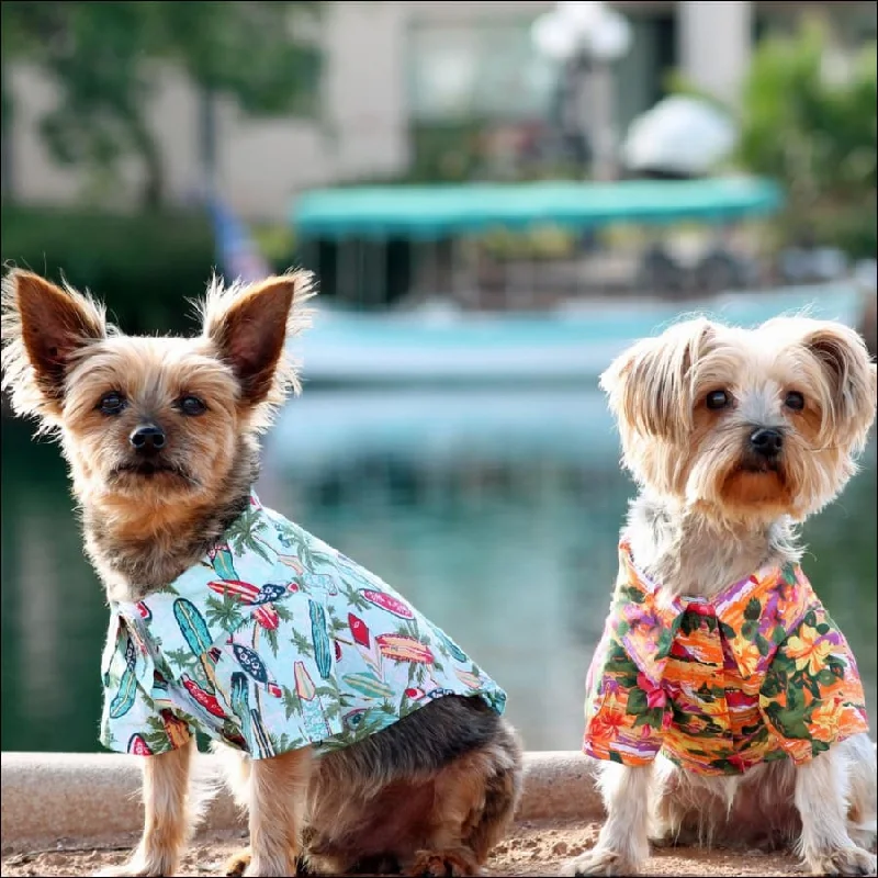 NEW-Doggie Design Hawaiian Camp Shirt – 100% Cotton