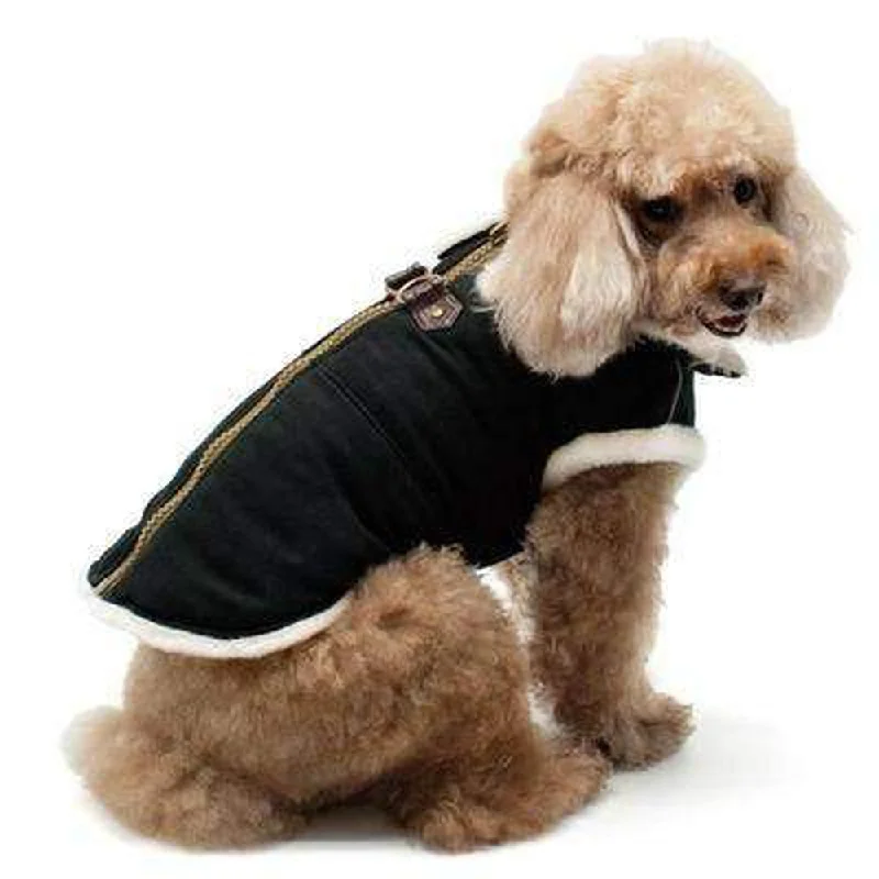 Furry Runner Coat Black