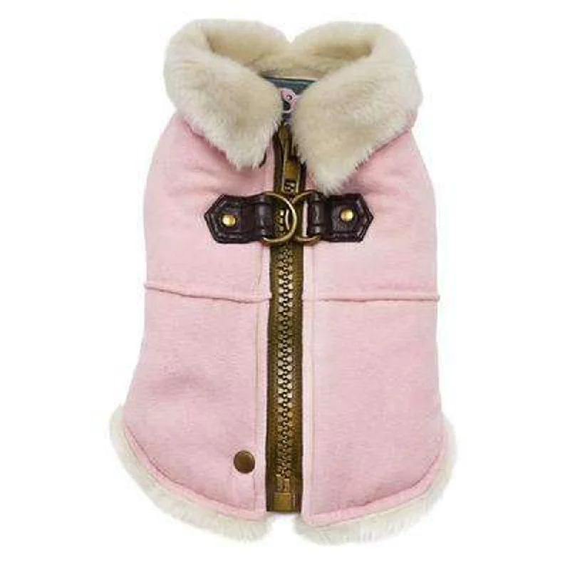 Furry Runner Coat Pink