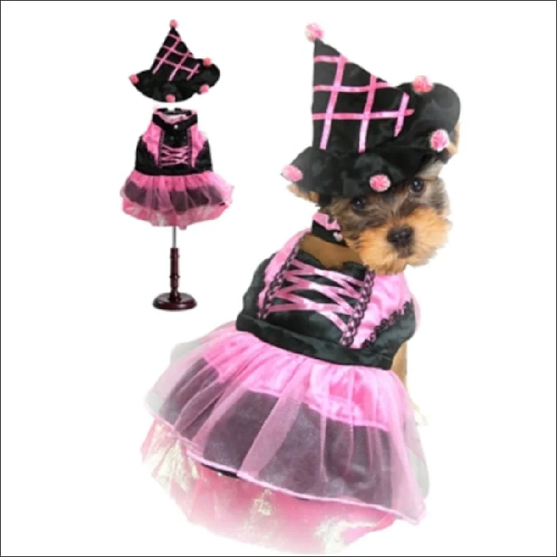 Halloween Pink Pompom Dog Costume