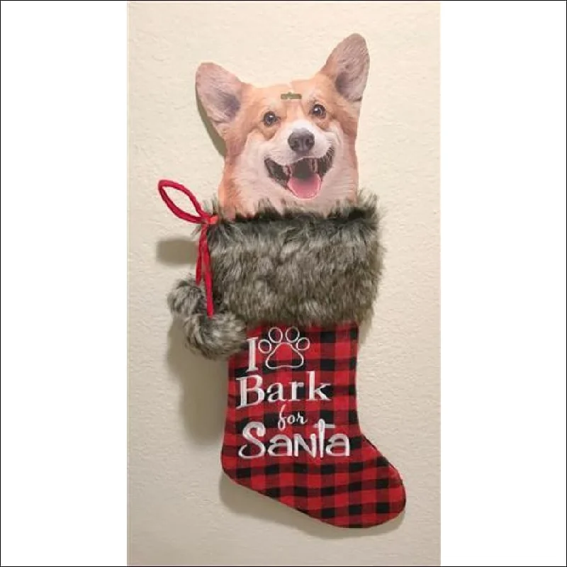 I Bark Xmas Dog Stocking*