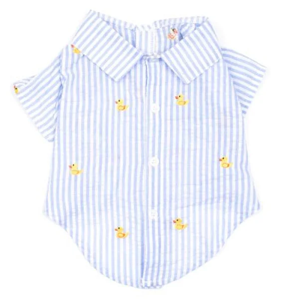 Lt. Blue Stripe Rubber Duck Shirt