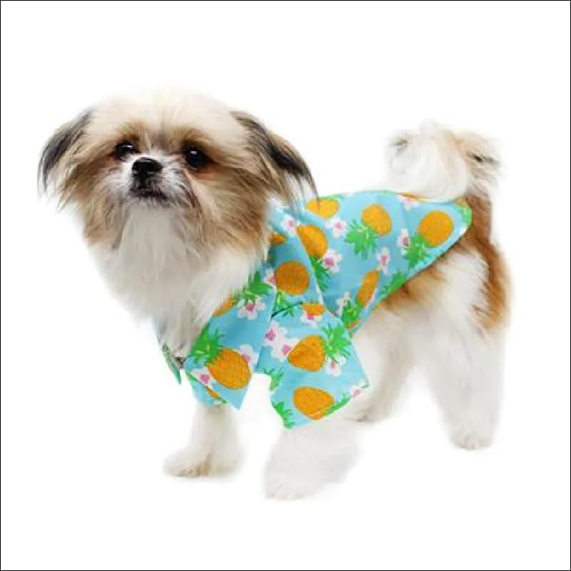 NEW-Doggie Design Pineapple Luau Aloha Camp Shirt