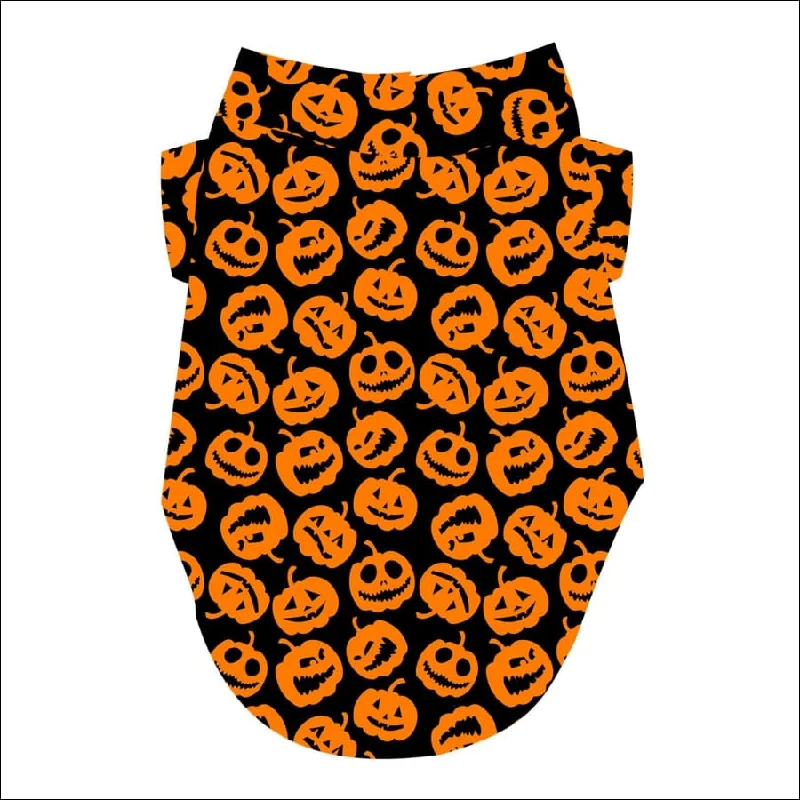 NEW- Holiday Camp Dog Shirts Halloween Jack-O-Lanterns