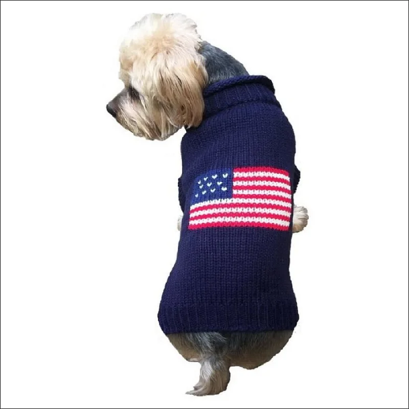 Navy Patriotic Pup Sweater By Dallas Dogs