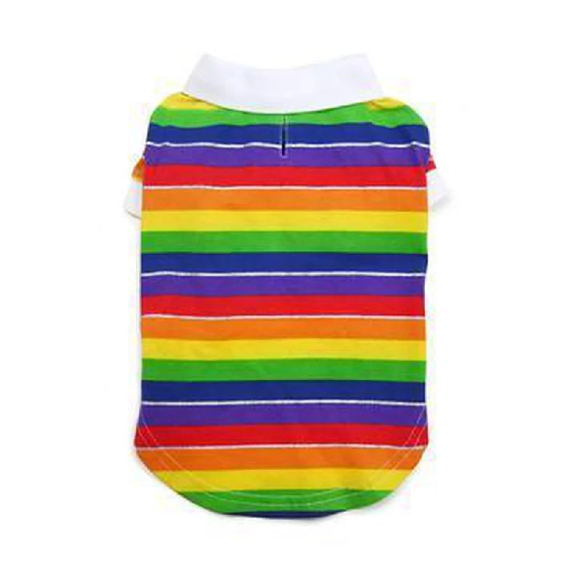 Rainbow Polo Dog Shirt