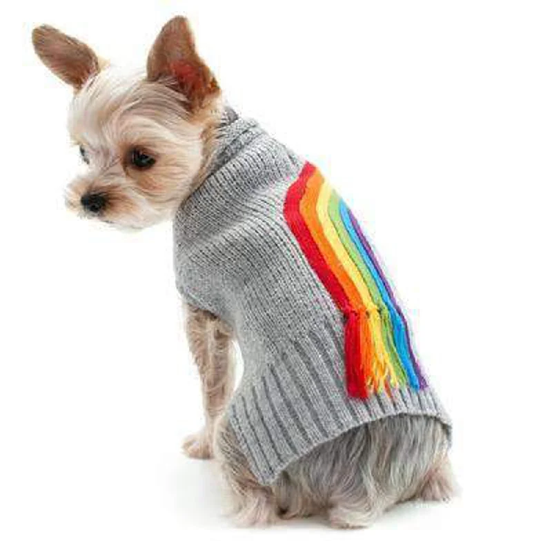 Rainbow Turtleneck Sweater