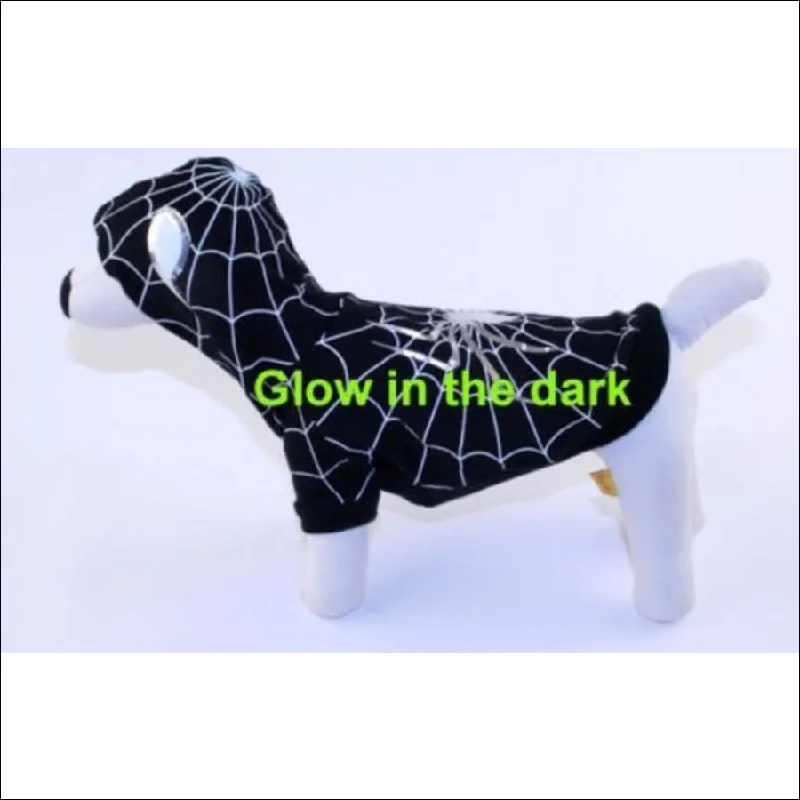 Spider Dog Black (Glow In The Dark) Pet Costume