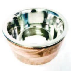 Advance Pet Wood Sleeve With Stainless Steel Bowl Small Dog