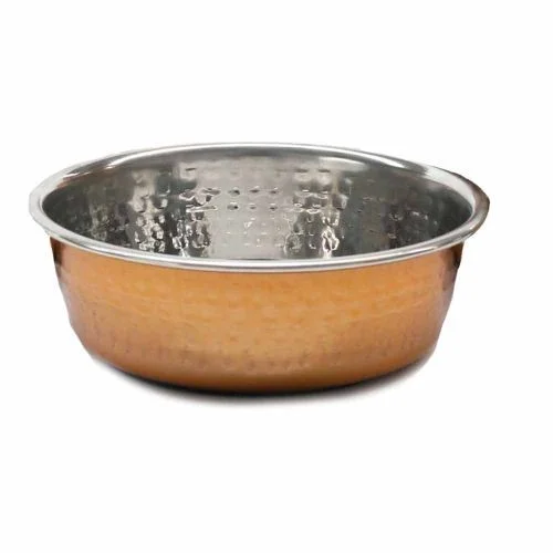 Hammered Copper Pet Bowl 1900ml