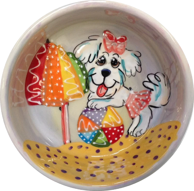 Maltese Dog Bowl