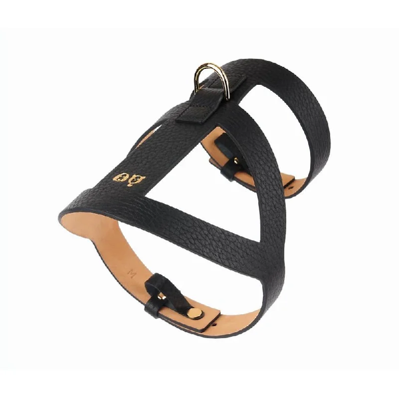 25% OFF: Moshiqa Lucca Leather Dog Harness (Black)