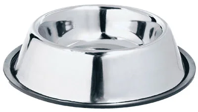 Non-Skid Pet Bowl, Stainless Steel, 32-oz.