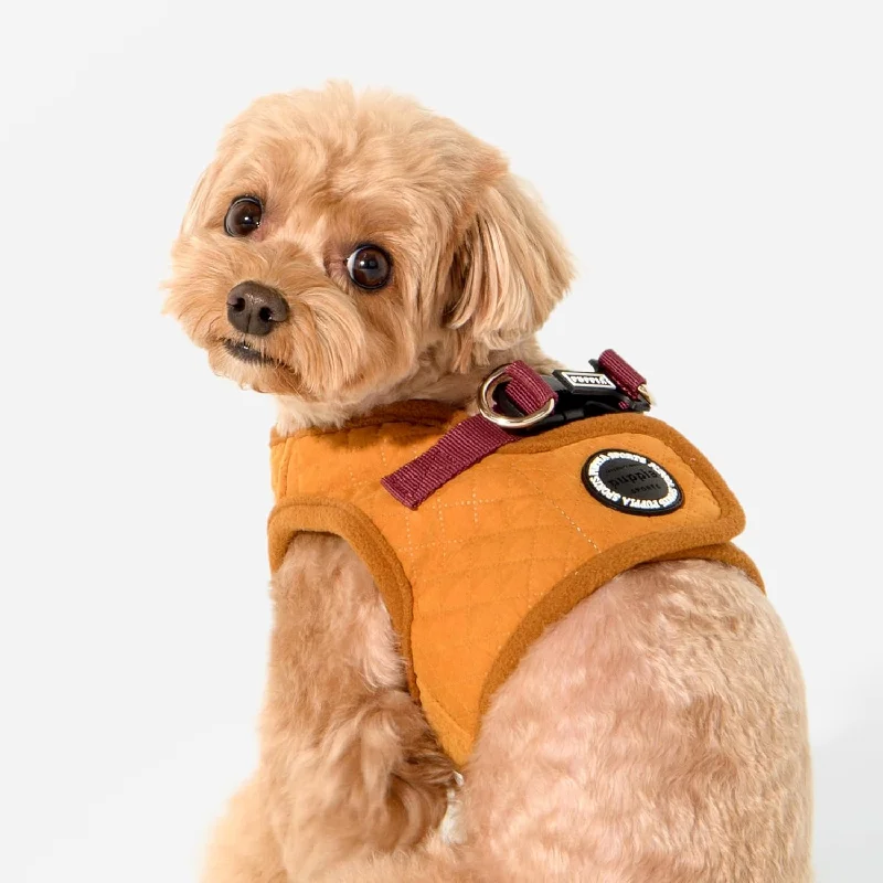 Puppia | Irvin Quilted Dog Harness (B) - Mustard