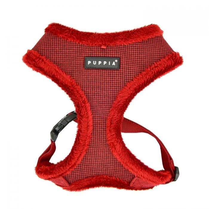 Puppia - Puppytooth Soft Dog Harness (A)- Wine