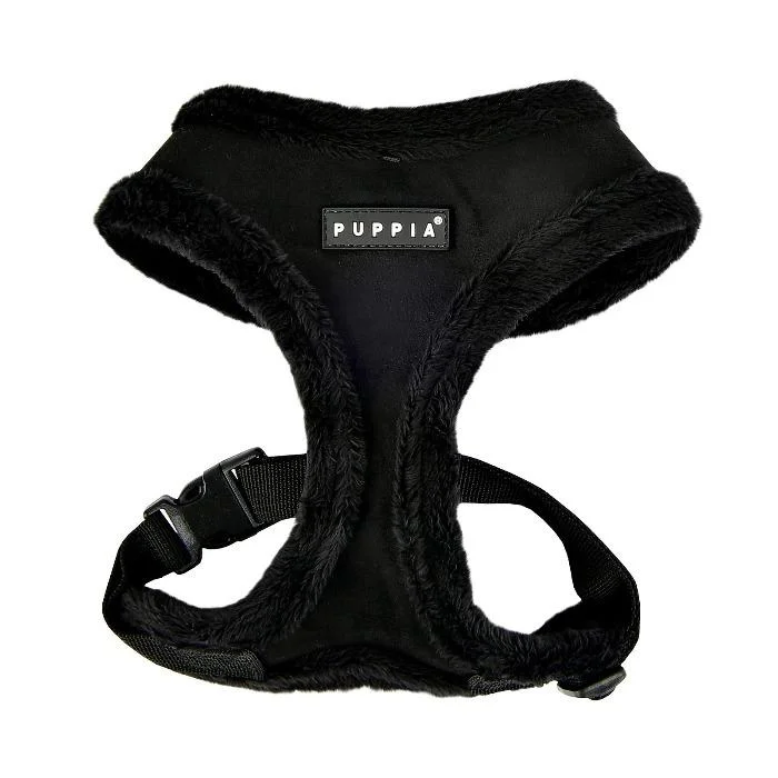 Puppia - Terry Dog Soft Dog Harness (A)- Black