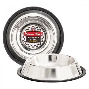 Spot - Diner Time - Stainless Steel No-Tip Pet Dish