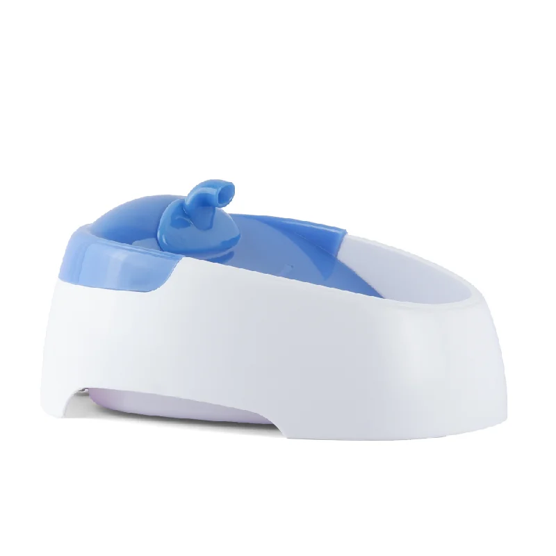 Trixie Water Fountain Duo Stream for Dogs and Cats (White and Blue)