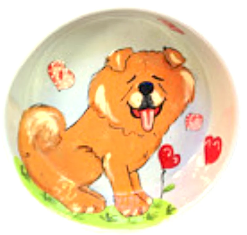 Whimsical Chow Chow Bowl