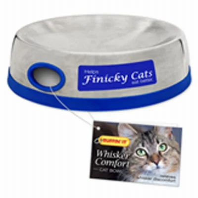 Whisker Cat Bowl, Stainless Steel (Pack of 3)