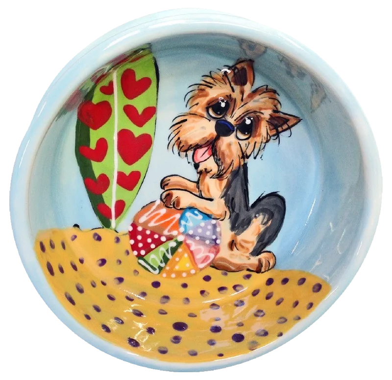 Yorkie Terrier Dog Bowl