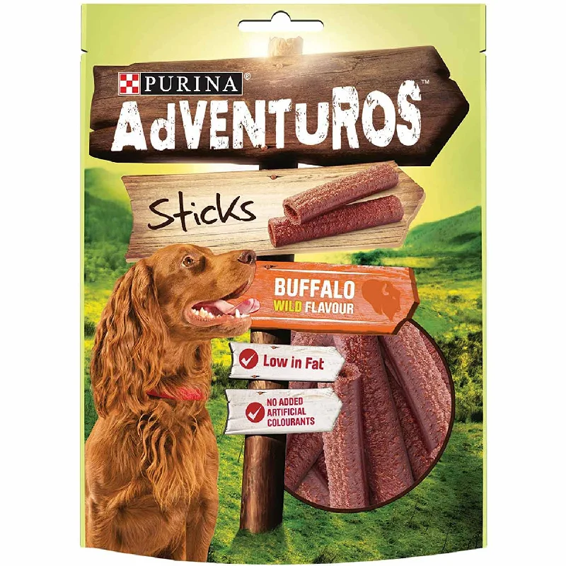 Purina ADVENTUROS Dog Treat Buffalo Wild Flavour Stick 120G